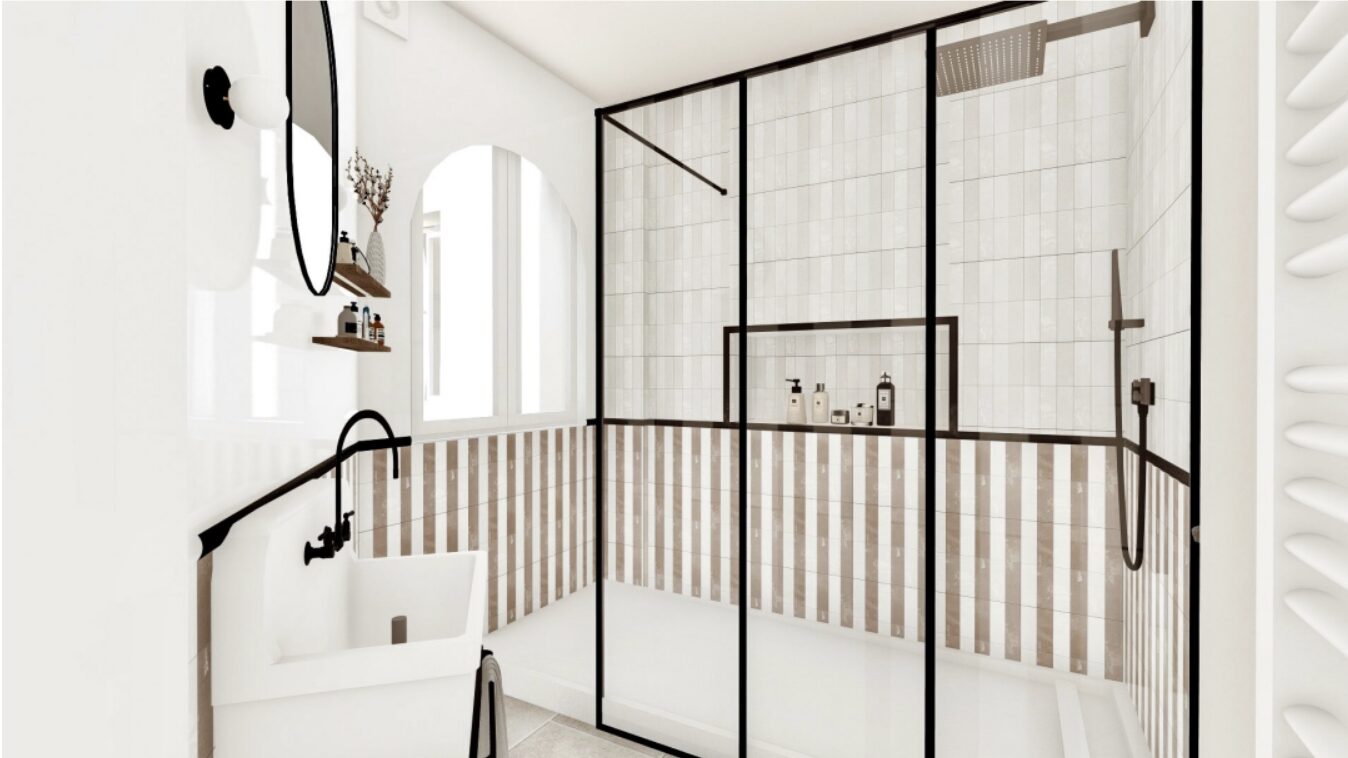 cabourg studio1 salle de douche